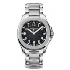 Réplique Montre Patek Philippe Aquanaut automatique pour homme avec cadran noir en acier 5167/1A-001