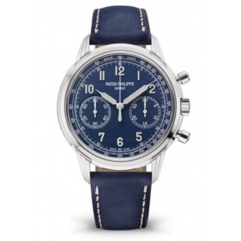 Réplique Patek Philippe Complications Chronographe Remontage manuel Cadran bleu Montre pour homme 5172G-001