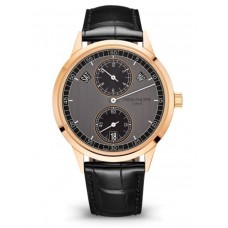 Réplique Montre pour homme Patek Philippe Complications Calendrier annuel Or rose 18 carats Cadran gris 5235/50R-001