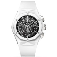 Réplique Montre pour homme Hublot Classic Fusion Aerofusion en édition limitée avec cadran squelette et bracelet en caoutchouc 525.HI.0170.RW.ORL21