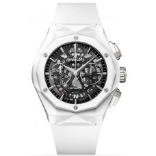 Réplique Montre pour homme Hublot Classic Fusion Aerofusion en édition limitée avec cadran squelette et bracelet en caoutchouc 525.HI.0170.RW.ORL21