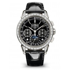 Réplique Patek Philippe Complications Chronographe Calendrier Perpétuel Chronographe Montre Homme 5271P-001