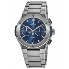 Réplique Montre pour homme Hublot Classic Fusion chronographe cadran bleu titane 540.NX.7170.NX