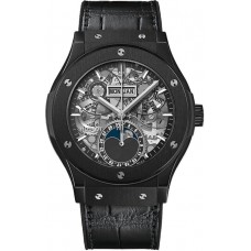 Réplique Montre Hublot Classic Fusion Aerofusion Moonphase Black Magic pour homme 547.CX.0170.LR