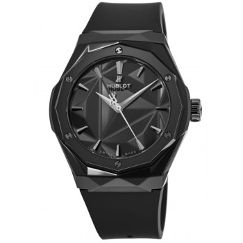 Réplique Montre Hublot Classic Fusion Orlinski Black Magic avec cadran noir et bracelet en caoutchouc pour homme 550.CS.1800.RX.ORL21