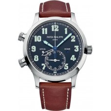 Réplique Montre Patek Philippe Calatrava Pilot Travel Time pour homme 5524G-001