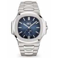 Réplique Montre pour homme Patek Philippe Nautilus en acier à cadran bleu 5726/1A-014