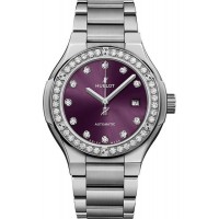 Réplique Montre pour femme Hublot Classic Fusion 33 mm titane violet diamant cadran 585.NX.897V.NX.1204