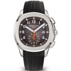 Réplique Montre pour homme Patek Philippe Aquanaut avec cadran noir et bracelet composite 5968A-001