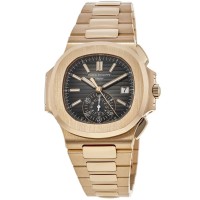 Réplique Montre Patek Philippe Nautilus Chronographe Date Or Rose Pour Homme 5980/1R-001