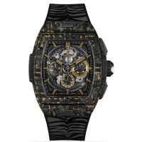 Réplique Montre pour homme Hublot Spirit of Big Bang chronographe cadran squelette bracelet en caoutchouc 642.QX.0113.RX.TIG22