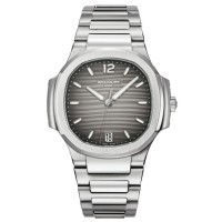 Réplique Montre pour femme Patek Philippe Nautilus en acier à cadran gris 7118/1A-011