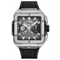 Réplique Montre pour homme Hublot Integral Black Magic avec cadran squelette et bracelet en caoutchouc 821.NX.0170.RX