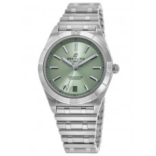 Réplique Montre Breitling Chronomat Automatic 36 pour femme avec cadran vert en acier inoxydable A10380101L1A1