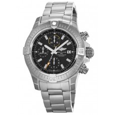 Réplique Montre Breitling Avenger Chronograph 45 pour homme avec cadran noir en acier inoxydable A13317101B1A1