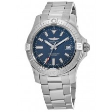 Réplique Montre Breitling Avenger Automatic 43 pour homme en acier inoxydable avec cadran bleu A17318101C1A1