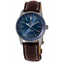 Réplique Montre Breitling Navitimer Automatic 41 avec cadran bleu et bracelet en cuir pour homme A17326161C1P2