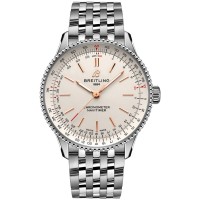 Réplique Montre pour femme Breitling Navitimer Automatic 36 avec cadran argenté en acier inoxydable A17327211G1A1