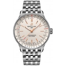 Réplique Montre pour femme Breitling Navitimer Automatic 36 avec cadran argenté en acier inoxydable A17327211G1A1