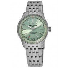 Réplique Montre Breitling Navitimer Automatic 36 pour femme en acier avec cadran vert A17327361L1A1