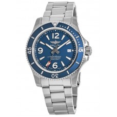 Réplique Montre Breitling Superocean Automatic 42 pour homme en acier avec cadran bleu A17366D81C1A1