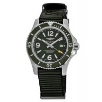 Réplique Montre pour homme Breitling Superocean Automatic 44 avec cadran vert extérieur et bracelet en tissu A17367A11L1W1