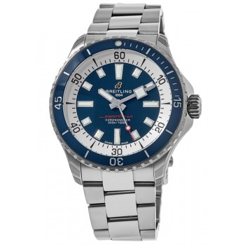 Réplique Montre Breitling Superocean Automatic 42 pour homme en acier avec cadran bleu A17375E71C1A1