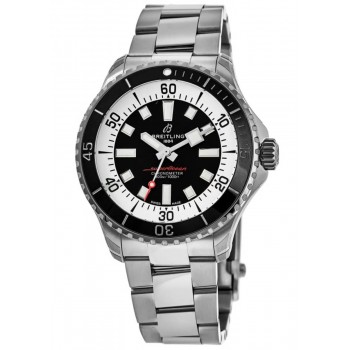 Réplique Montre Breitling Superocean Automatic 44 pour homme en acier avec cadran noir A17376211B1A1