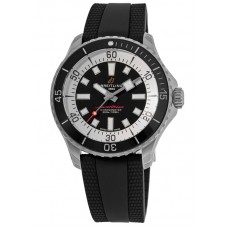 Réplique Montre Breitling Superocean Automatic 44 pour homme avec cadran noir et bracelet en caoutchouc A17376211B1S1