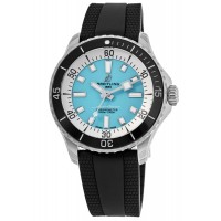 Réplique Montre Breitling Superocean Automatic 44 pour homme, cadran turquoise, bracelet en caoutchouc, A17376211L2S1