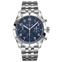 Réplique Montre Breitling Classic Avi Chronograph 42 Tribute to Vought F4U Corsair en acier à cadran bleu pour homme A233801A1C1A1