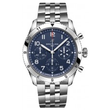 Réplique Montre Breitling Classic Avi Chronograph 42 Tribute to Vought F4U Corsair en acier à cadran bleu pour homme A233801A1C1A1