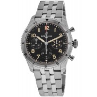 Réplique Montre Breitling Classic Avi Chronograph 42 P-51 Mustang avec cadran noir et bracelet en acier pour homme A233803A1B1A1