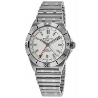 Réplique Montre Breitling Chronomat Automatique GMT 40 pour Homme en Acier à Cadran Blanc A32398101A1A1