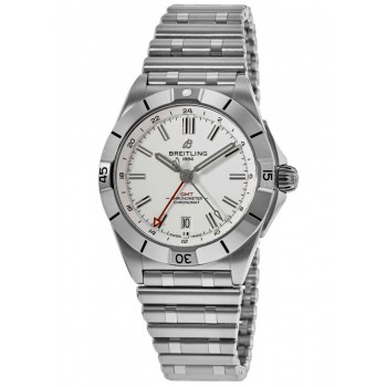 Réplique Montre Breitling Chronomat Automatique GMT 40 pour Homme en Acier à Cadran Blanc A32398101A1A1