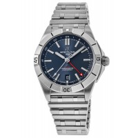 Réplique Montre Breitling Chronomat automatique GMT 40 pour homme en acier avec cadran bleu A32398101C1A1