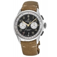 Réplique Montre Breitling Premier B01 Chronographe 42 Norton Special Edition avec cadran noir et bracelet en cuir pour homme AB0118A21B1X1