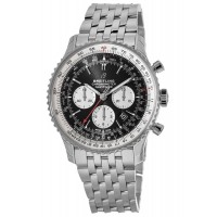 Réplique Montre Breitling Navitimer 1 B01 Chronographe 43 Automatique Cadran Noir En Acier Pour Homme AB0121211B1A1