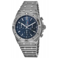 Réplique Montre pour homme Breitling Chronomat B01 42 Frecce Tricolor en édition limitée avec cadran bleu en acier AB01344A1C1A1