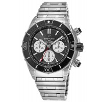 Réplique Montre Breitling Super Chronomat B01 44 pour homme en acier avec cadran noir AB0136251B1A1