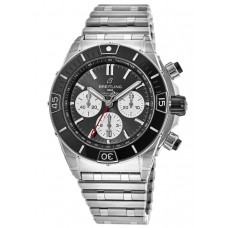 Réplique Montre Breitling Super Chronomat B01 44 pour homme en acier avec cadran noir AB0136251B1A1