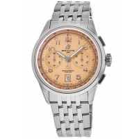 Réplique Montre Breitling Premier B01 Chronographe 42 pour homme en acier avec cadran en cuivre AB0145331K1A1