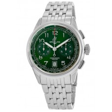 Réplique Montre Breitling Premier B01 Chronographe 42 pour homme en acier avec cadran vert AB0145371L1A1