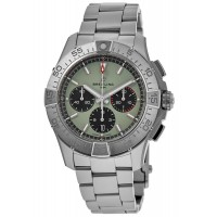 Réplique Montre Breitling Avenger B01 Chronographe 44 pour homme en acier avec cadran vert AB0147101L1A1