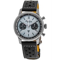 Réplique Montre Breitling Top Time Triumph pour homme avec cadran bleu et bracelet en cuir AB01764A1C1X1