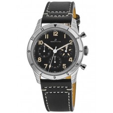 Réplique Breitling Aviator 8 AVI Réf. 765 1953 Réédition Cadran noir Bracelet en cuir noir Montre pour homme AB0920131B1X1