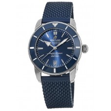 Réplique Montre Breitling Superocean Heritage II automatique 42 avec cadran bleu et bracelet en caoutchouc pour homme AB2010161C1S1