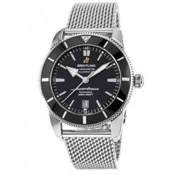 Réplique Montre Breitling Superocean Heritage II Automatique 46 avec lunette en céramique noire pour homme AB2020121B1A1