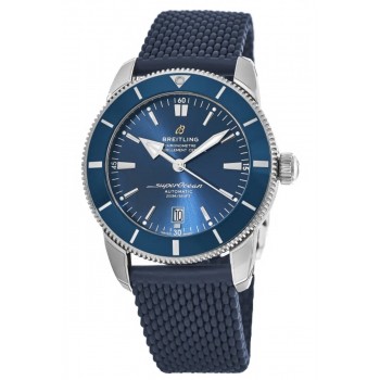 Réplique Montre Breitling Superocean Heritage II Automatique 46 avec bracelet en caoutchouc et céramique bleue pour homme AB2020161C1S1-SD