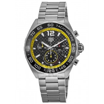 Réplique Montre pour homme Tag Heuer Formule 1 chronographe cadran noir en acier inoxydable CAZ101AC.BA0842